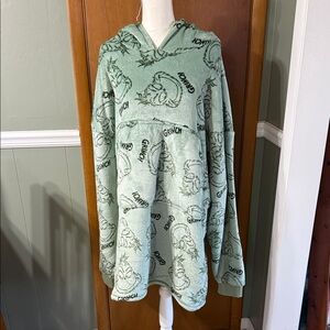 Green Grinch Hoodie oversized S/M